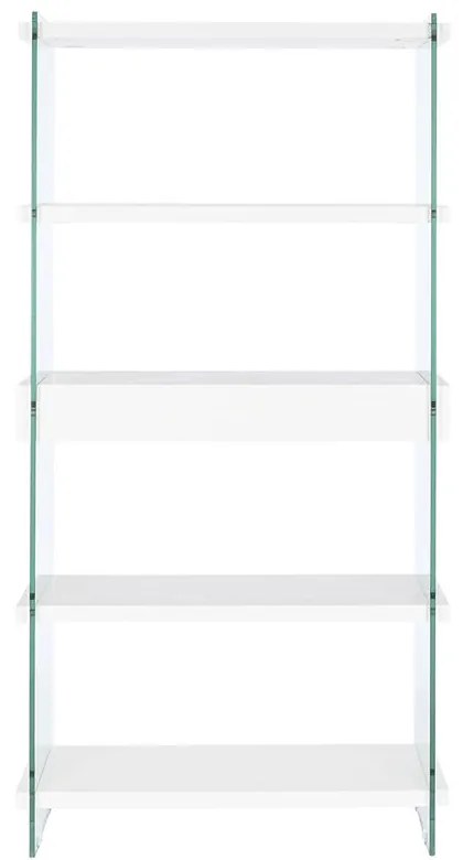 Ράφια DKD Home Decor Λευκό Διαφανές Κρυστάλλινο Ξύλο MDF 90 x 35 x 180 cm (1)
