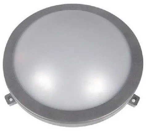 Απλίκα Φωτιστικό Τοίχου LED Φ210mm 12W 4000K IP54 Lumen-21-101261-Γκρι 21-101261