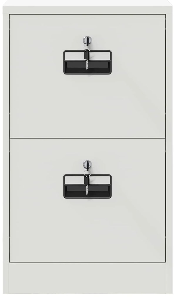 vidaXL Ντουλάπα Αρχείων Λευκό 44 x 50 x 106.5 εκ Ψυχρής Έλασης Χάλυβας