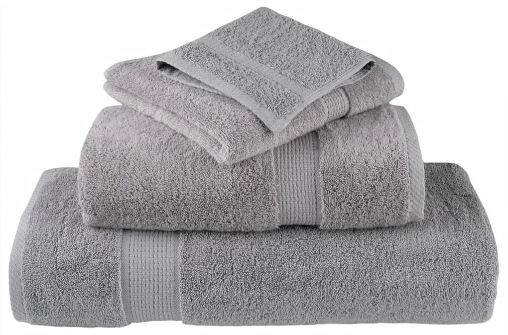 vidaXL Πετσέτες 2 pcs Γκρι 15 x 21 cm Βαμβάκι