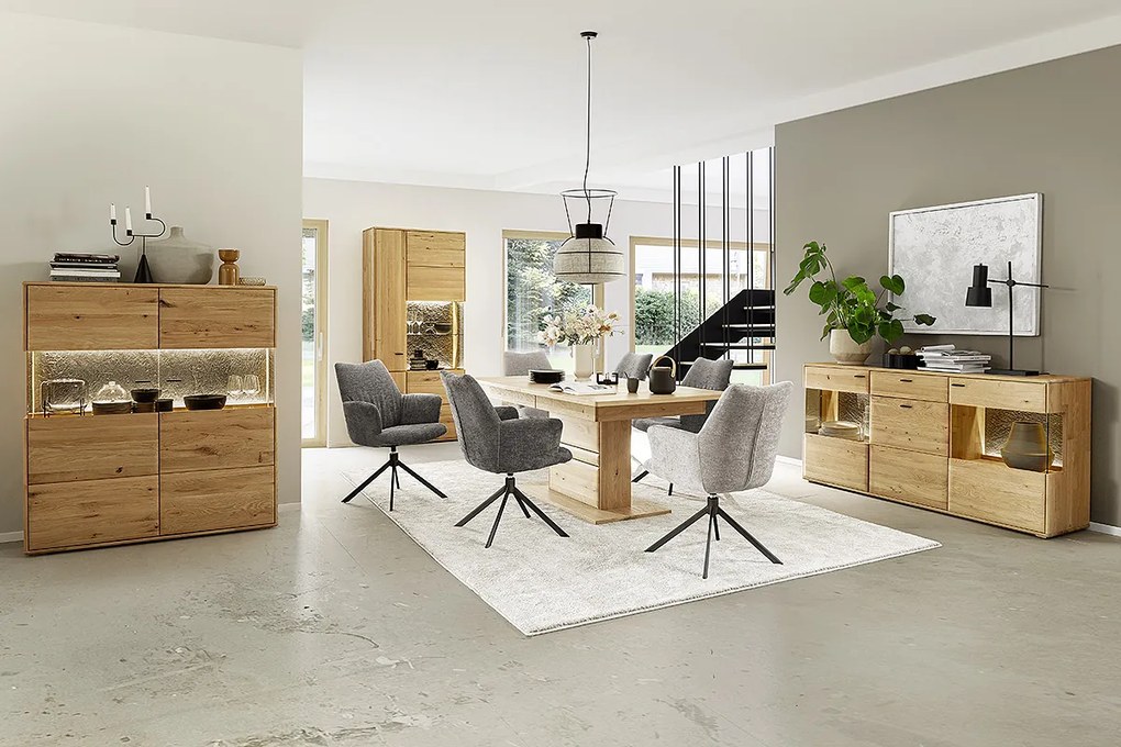 Tibet Τράπεζι Μασίφ Ακακία Σκούρο Καφέ 180x100x77