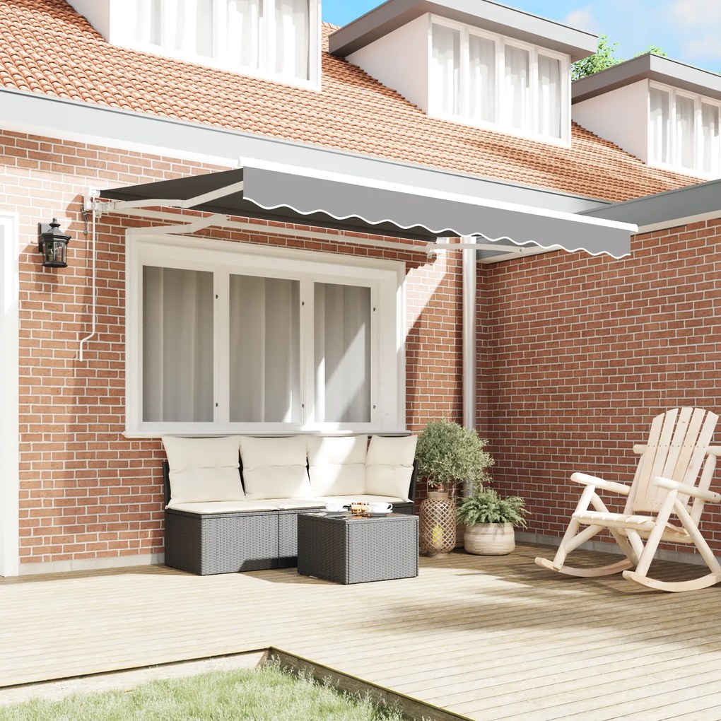 vidaXL Electric Awning Frame Αναδιπλούμενη 3.5x2 εκ Μεταλλική
