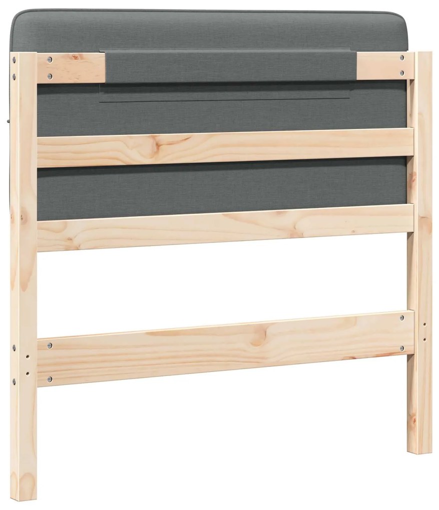 vidaXL Ταπετσαρισμένο κεφαλάρι Καφέ και Ανοιχτό Γκρι 100 cm