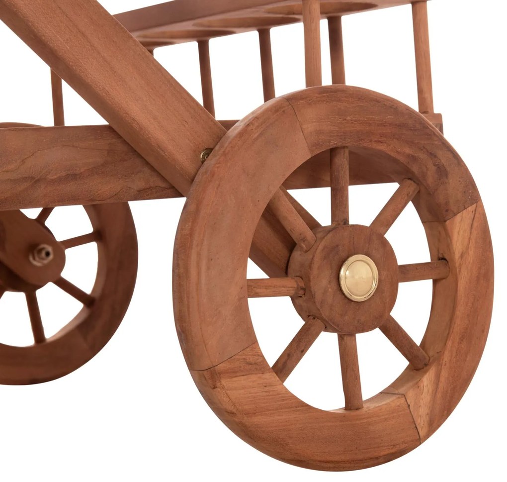 Δίσκος Σερβιρίσματος Σε Τρόλεϋ ALFRED C4579 Ξύλο Teak Φυσικό 86x56x80Υ εκ. 86x56x80 εκ.