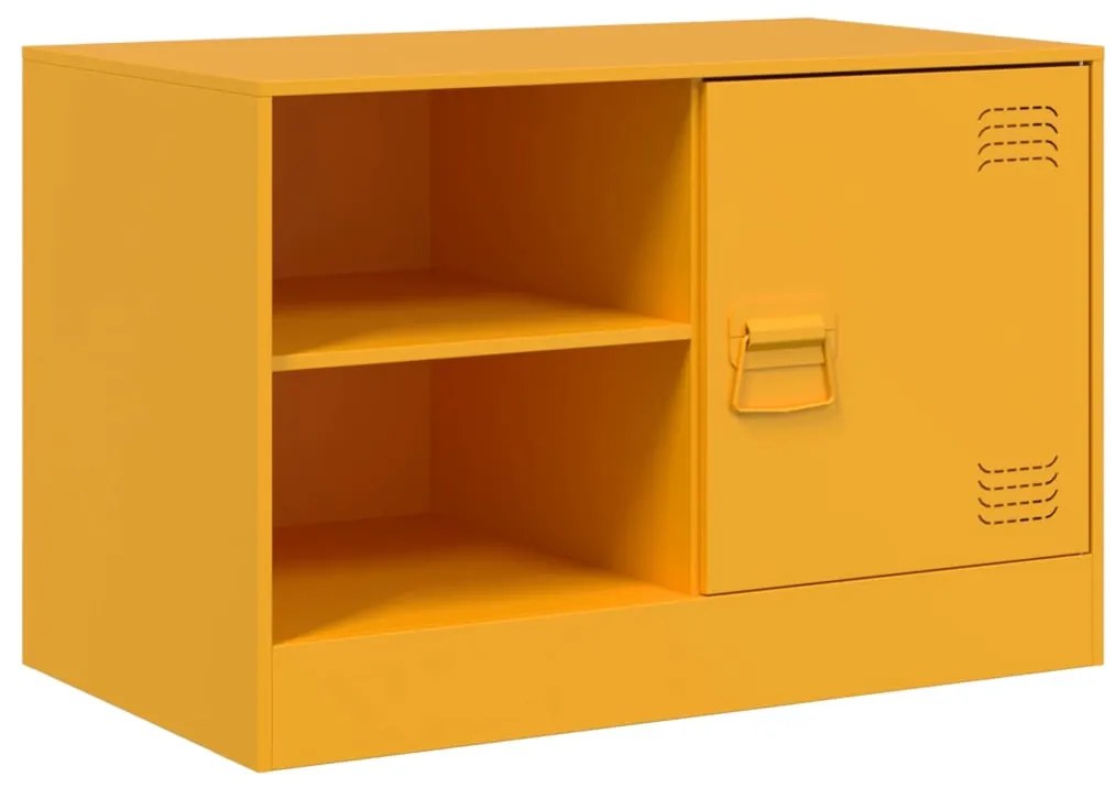 vidaXL Έπιπλο Τηλεόρασης Μουσταρδί Κίτρινο 67x39x44 εκ. από Ατσάλι