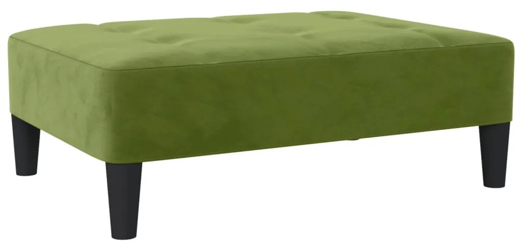vidaXL Υποπόδιο Ανοιχτό Πράσινο 78 x 56 x 32 εκ. Βελούδινο