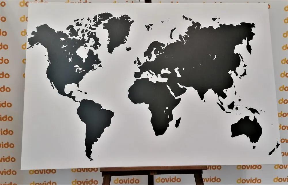 Εικόνα σε χάρτη από φελλό σε ασπρόμαυρο σχέδιο - 120x80  transparent