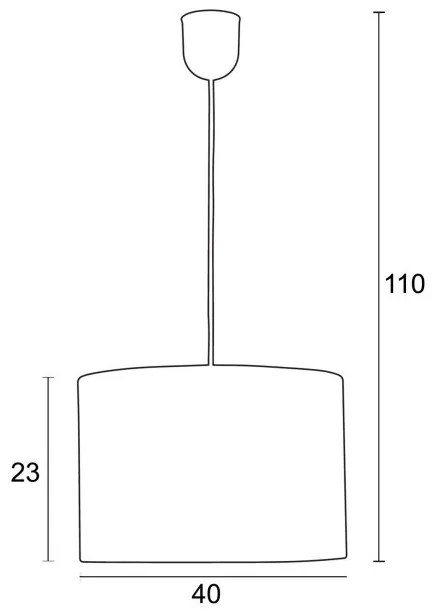 Κρεμαστό Φωτιστικό Οροφής E27 IP20 40cm Arkolight-Ρ423-4/40-Γκρι Ρ423-4/40