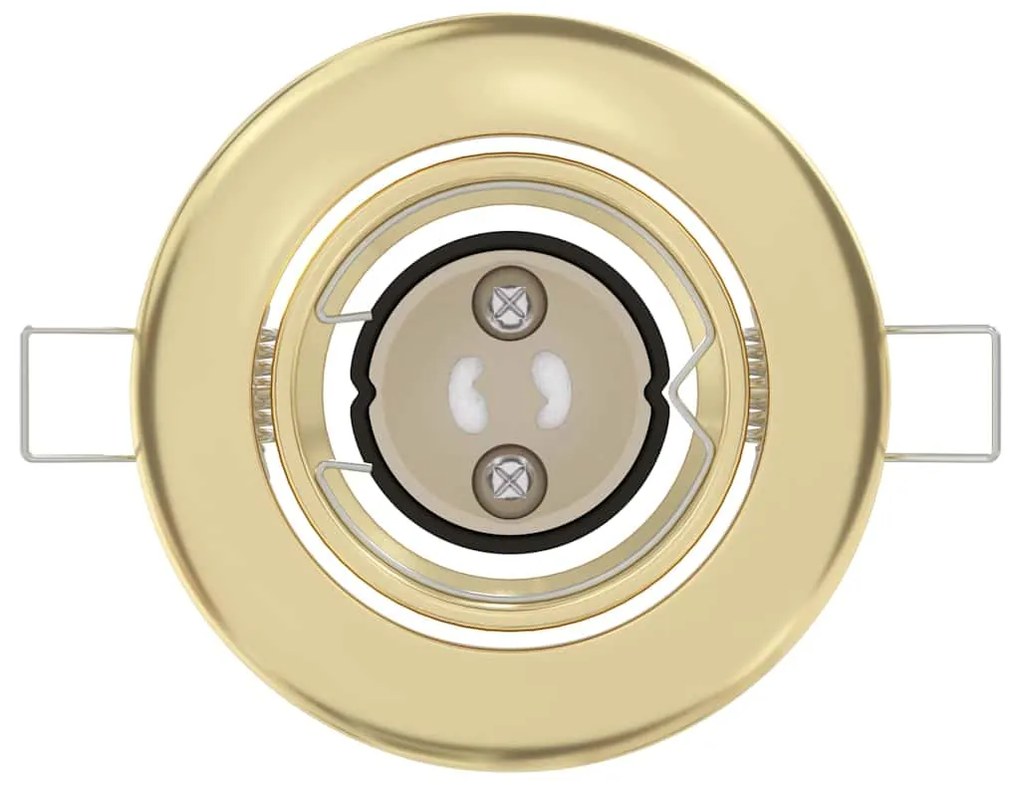 vidaXL Σποτ 12 pcs Χρυσό 9 x 9 x 2.5 εκ. Μέταλλο