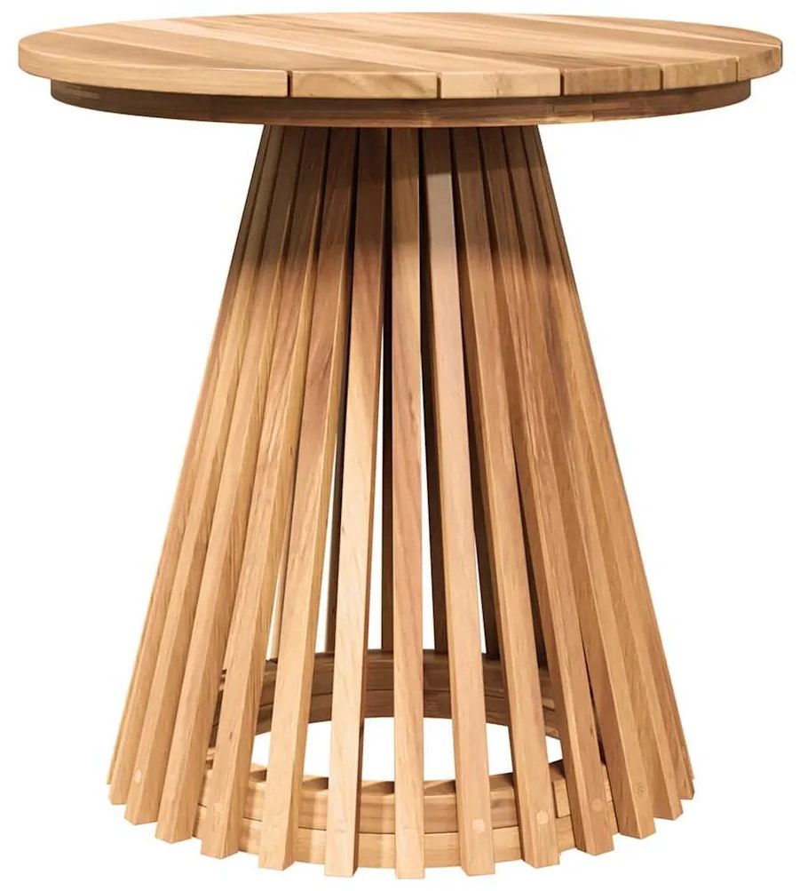 vidaXL Τραπέζι Κήπου Πλευρικό Καφέ 50 x 50 x 49.5 εκ Μασίφ ξύλο teak