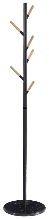 Καλόγερος ρούχων Ponziele μέταλλο σε μαύρη απόχρωση Φ37x174εκ