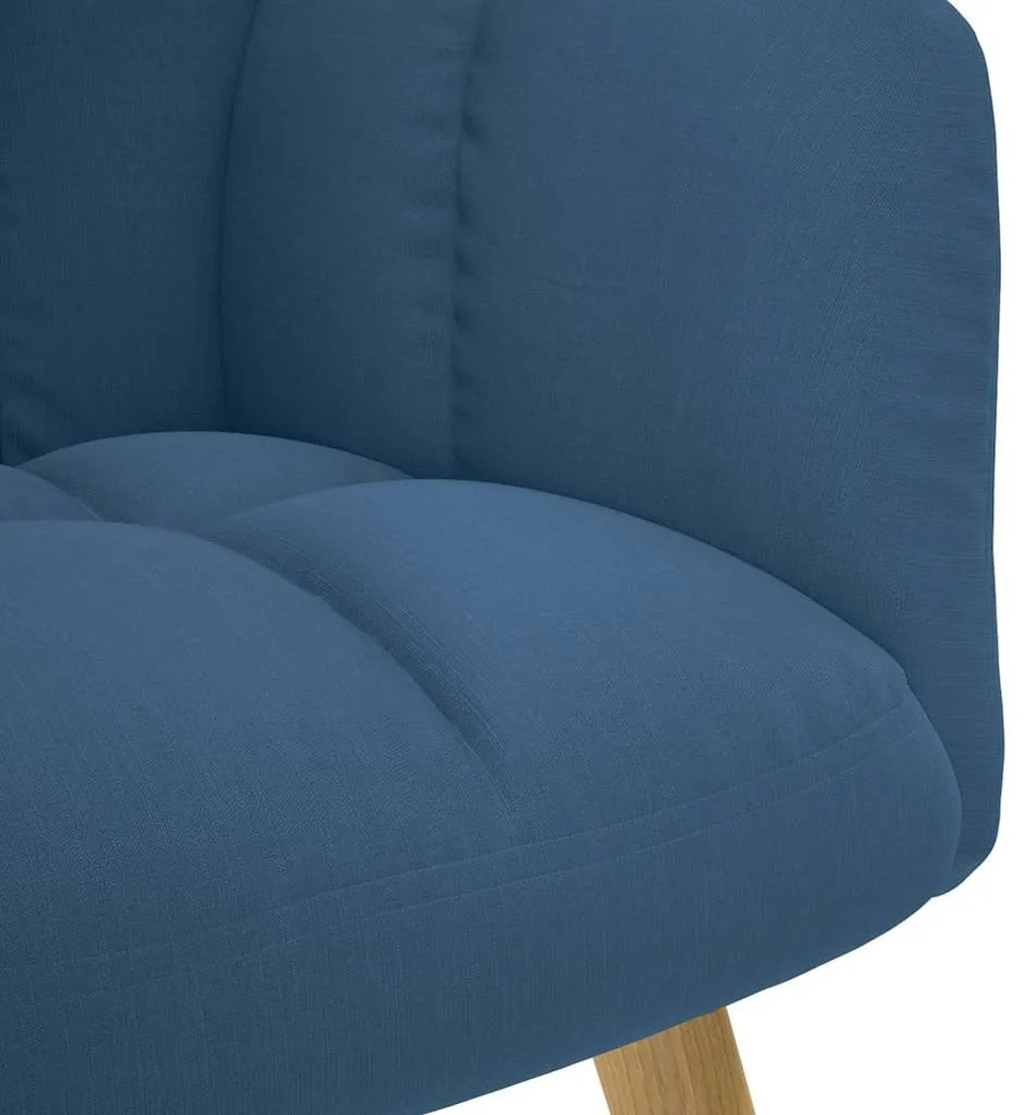 vidaXL Πολυθρόνα Relax Μπλε Υφασμάτινη