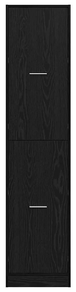 vidaXL Φαρμακοποιϊκή Ντουλάπα Μαύρη δρυς 40 x 41 x 174.5 εκ.