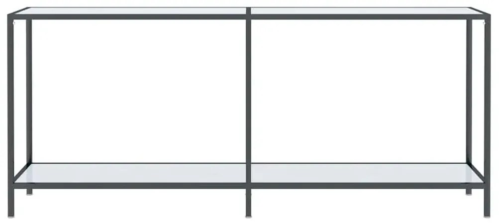 vidaXL Τραπέζι Κονσόλα Λευκό 180 x 35 x 75,5 εκ. από Ψημένο Γυαλί