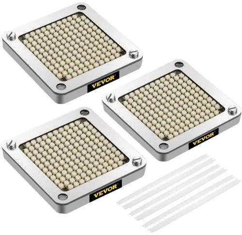 VEVOR French Fry Cutter Chopper Replacement Blade &amp; Push Block 1/4-inch 3 Pieces