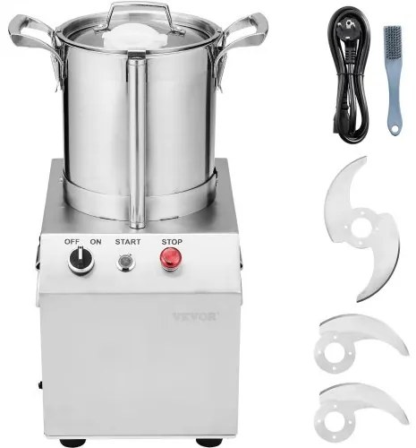 VEVOR Food Processor &amp; Vegetable Chopper 4L Food-Grade Stainless Steel Blender