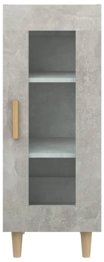 vidaXL Ντουλάπι Γκρι Σκυροδέματος 34,5x34x90 εκ. Επεξεργασμένο Ξύλο