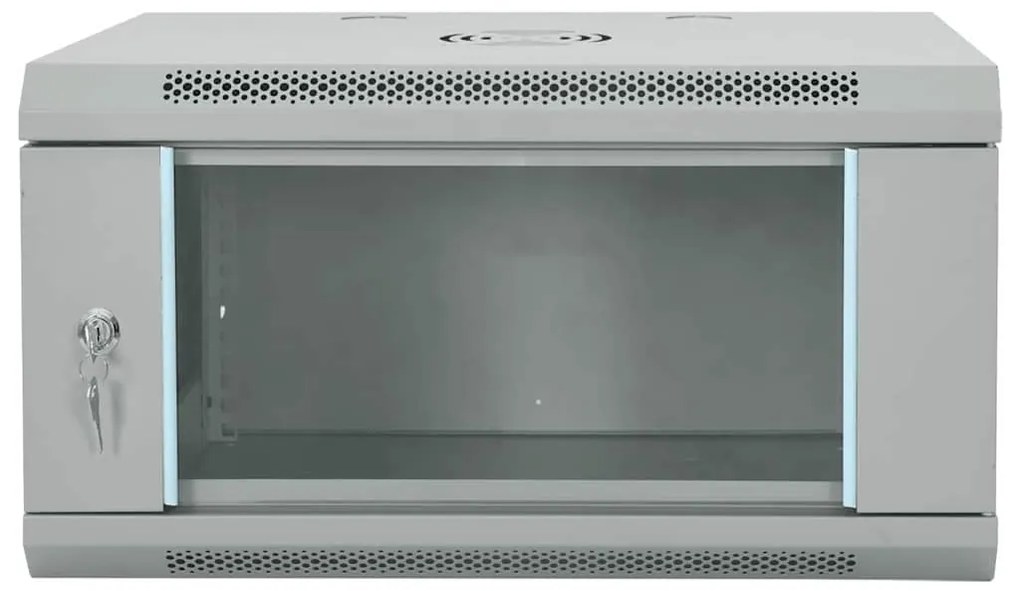 vidaXL Ντουλάπα δικτύου με αποθήκευση Γκρι 60 x 45 x 35 cm Ατσάλι