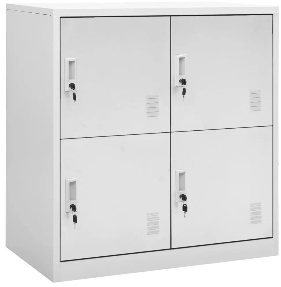 vidaXL Φοριαμοί 5 τεμ. Ανοιχτό Γκρι 90 x 45 x 92,5 εκ. Ατσάλινοι