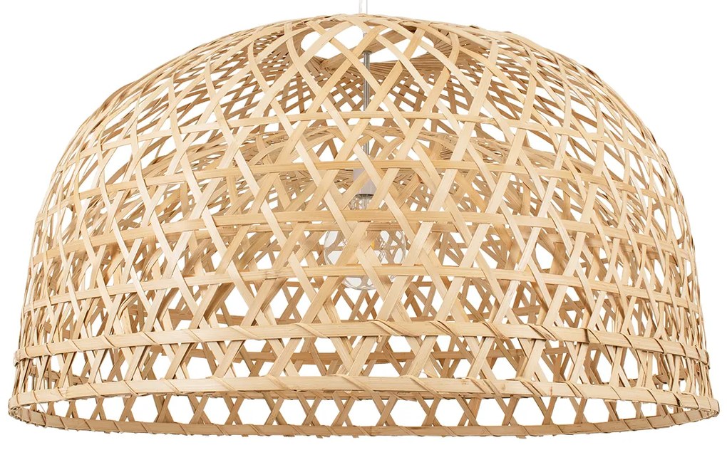 00717 GloboStar® GLOBOSTAR® MANGEA 00717 Boho Κρεμαστό Φωτιστικό Οροφής με Ντουί 1 x E27 AC 220-240V IP20 - Μπεζ - Μ100 x Π100 x Υ59cm