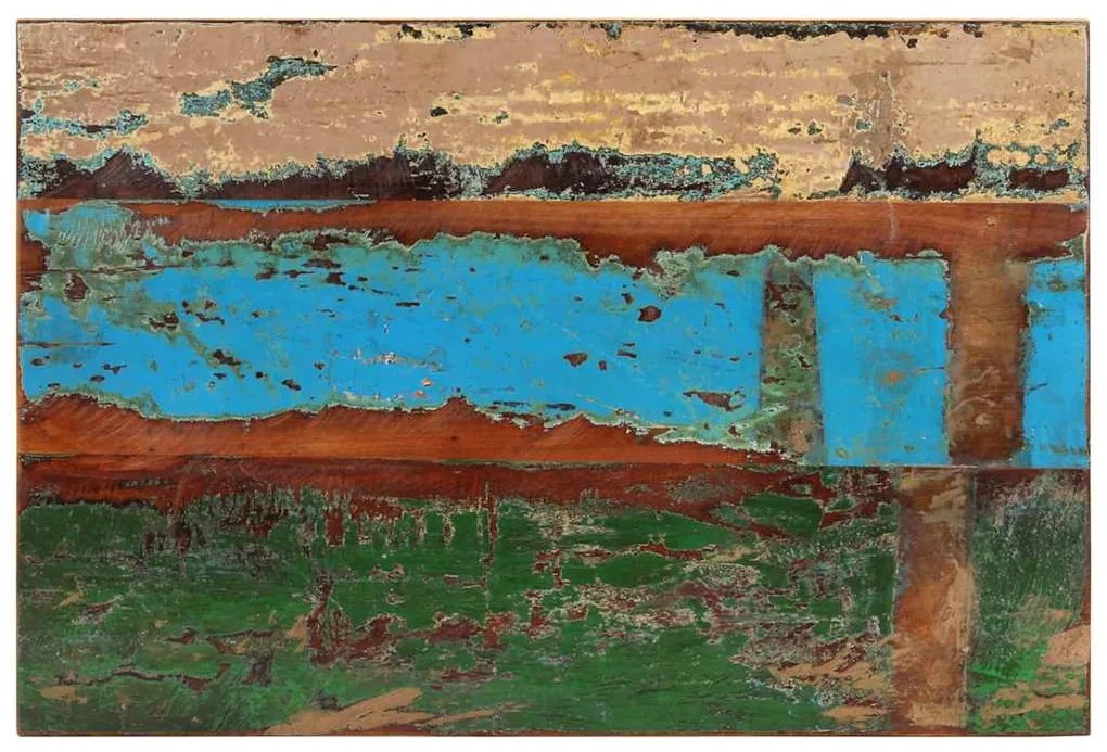 vidaXL Επιφάνεια Τραπεζιού Ορθ. 60x90 εκ 25-27 χιλ Μασίφ Ανακ. Ξύλο