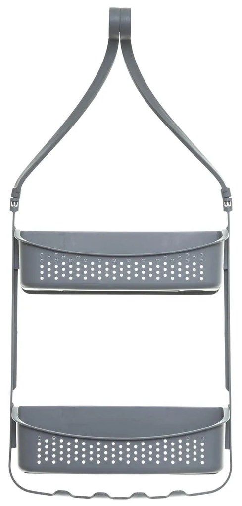 Ραφιέρα Μπάνιου Διπλή (31.5x11x70) F-V Grey 160922B