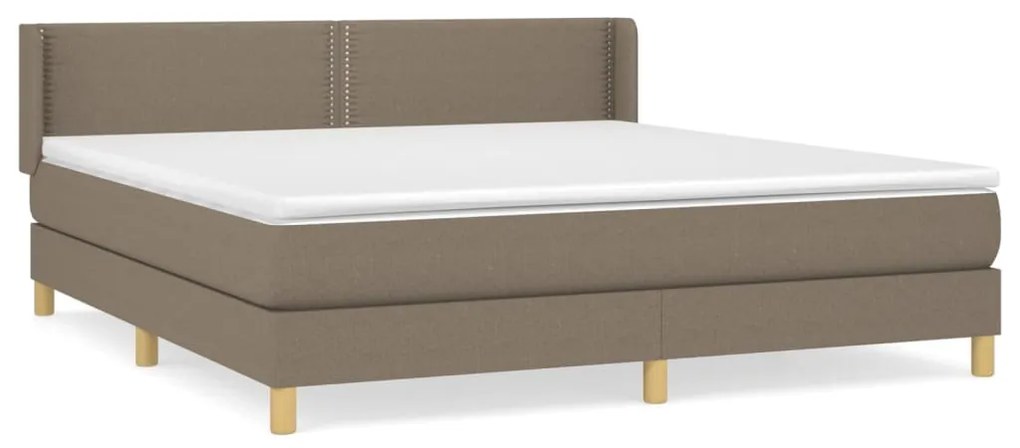 ΚΡΕΒΑΤΙ BOXSPRING ΜΕ ΣΤΡΩΜΑ TAUPE 160X200 ΕΚ. ΥΦΑΣΜΑΤΙΝΟ 3130205