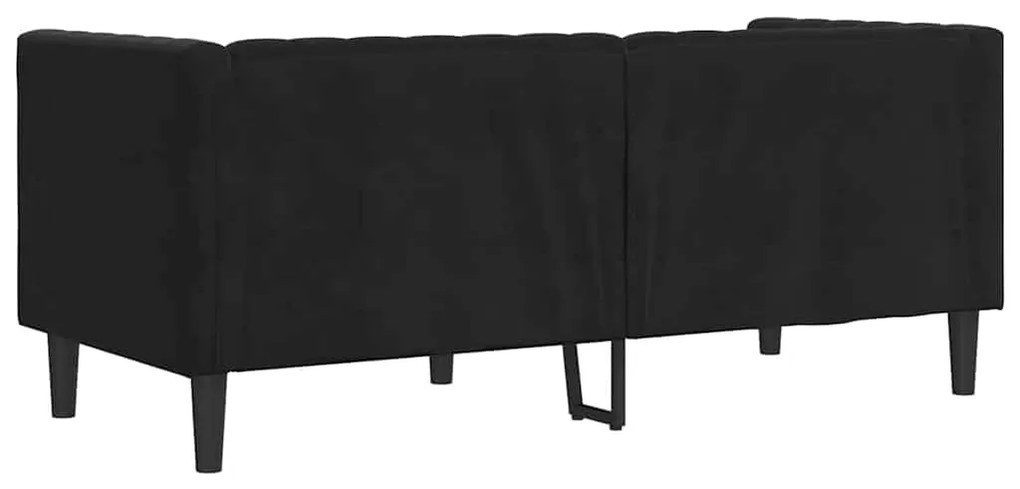 vidaXL Καναπές Chesterfield Argyle Μαύρο 174 x 74.5 x 70.5 εκ. Βελούδο