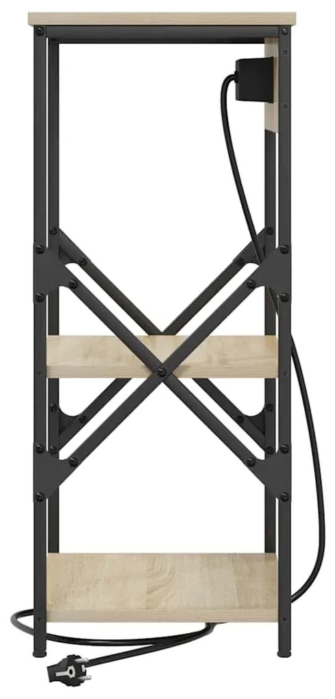 vidaXL Κομοδίνο Δρύς Sonoma 41 x 31 x 76 εκ. Επεξεργασμένο ξύλο