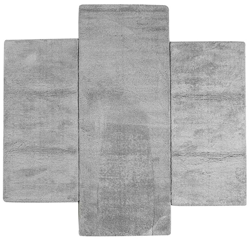 Χαλιά Κρεβατοκάμαρας (Σετ 3τμχ) Polcarpet Veloute Cozy 1820 L.Grey