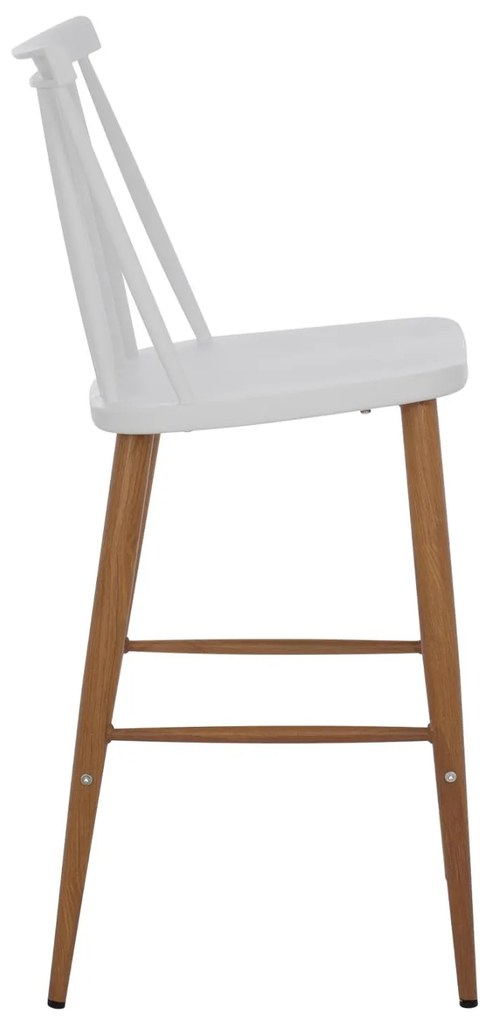 Σκαμπό μπαρ VANESSA C9300.01 Μεσαίου Ύψους σε Λευκό 43x45x97Υεκ. 2αδα 43x45x97 εκ.