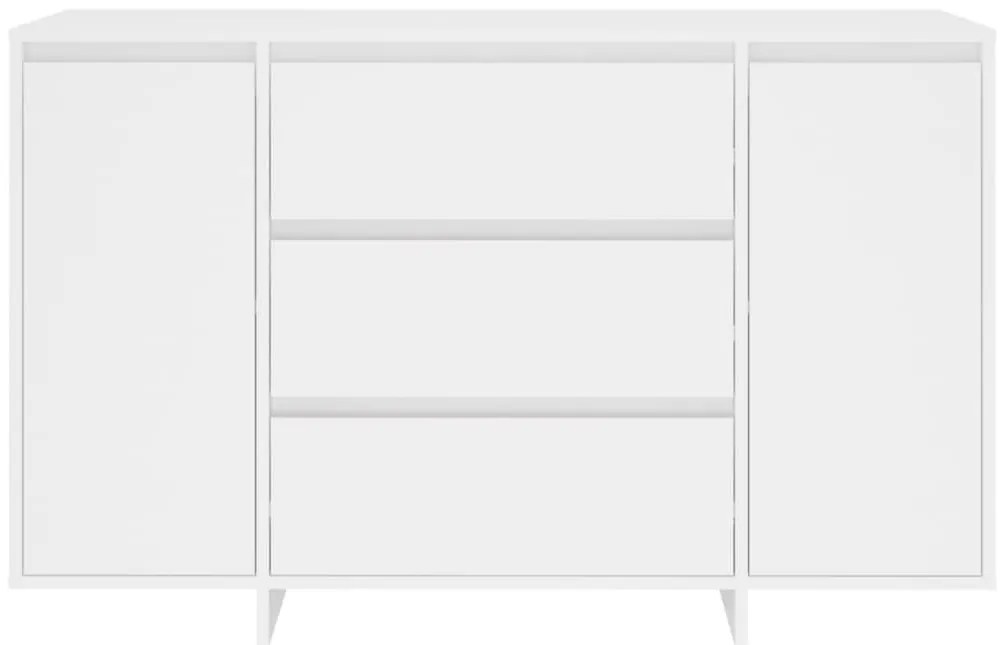 Συρταριέρα με 3 Συρτάρια Λευκή 120 x 41 x 75 εκ από Μοριοσανίδα - Λευκό