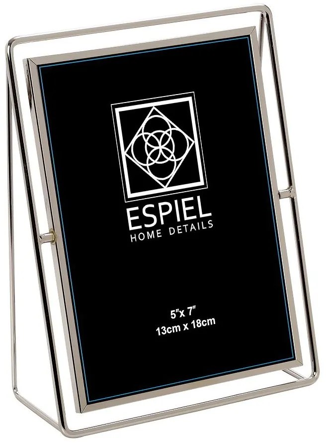 Κορνίζα Μεταλλική Ασημί 16x1,5x21εκ. ESPIEL FAM301