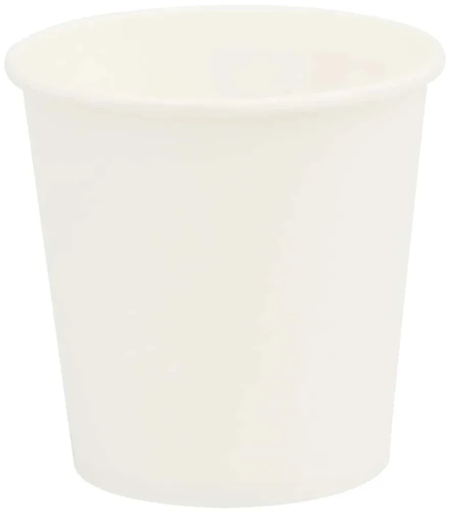 Χάρτινα κύπελλα καφέ 1000 τεμάχια 4oz 100ml Λευκό - Λευκό