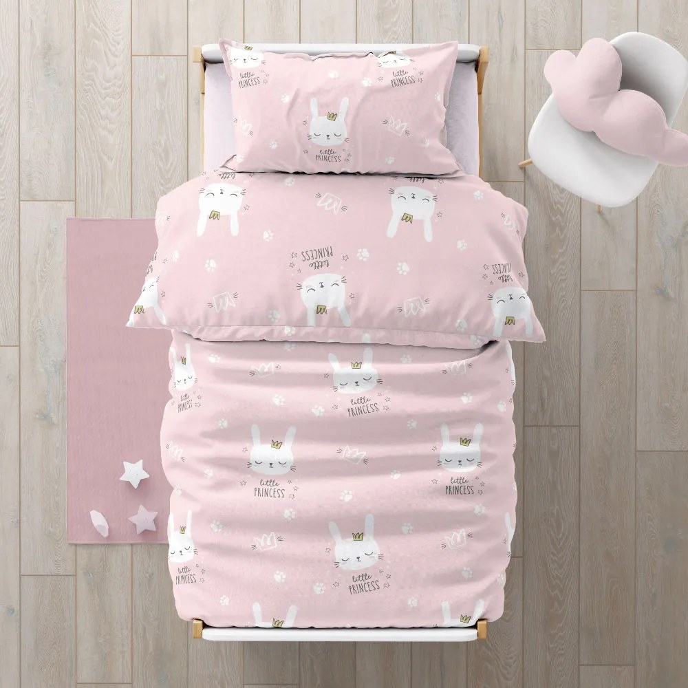 Παπλωματοθήκη Μονή Kitty Ροζέ 160x240 - Borea Home