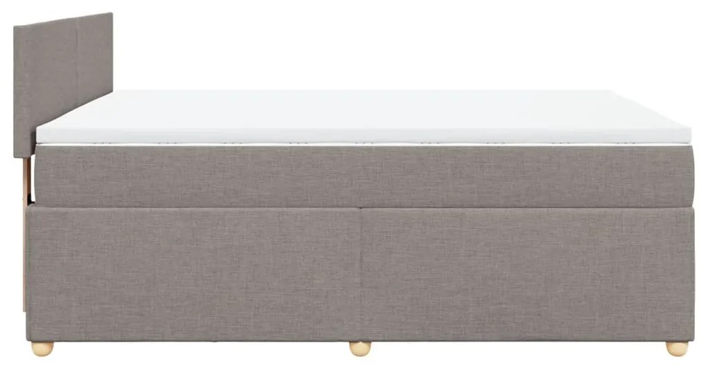 ΚΡΕΒΑΤΙ BOXSPRING ΜΕ ΣΤΡΩΜΑ TAUPE 160X200 ΕΚ. ΥΦΑΣΜΑΤΙΝΟ 3286728