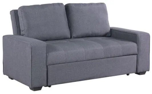 ΚΑΝΑΠΕΣ ΚΡΕΒΑΤΙ KANNA 2ΘΕΣΙΟΣ 176x102x91 εκ.HM3082.10 ΜΕ ΓΚΡΙ ΥΦΑΣΜΑ