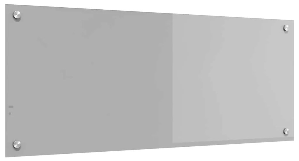 vidaXL Πλακάκι Κουζίνας Ανοιχτό Γκρι 100x40x0,6 εκ. Σκληρυμένο Γυαλί