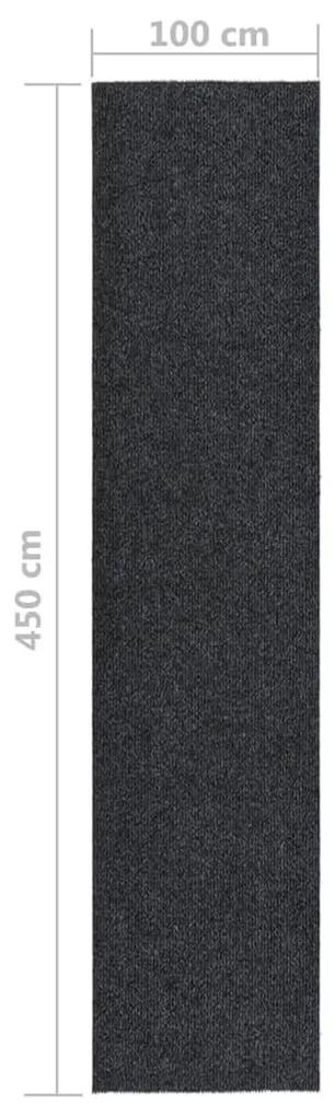 Χαλί Διάδρομος / Συλλέκτης Βρωμιάς Ανθρακί 100 x 450 εκ. - Ανθρακί