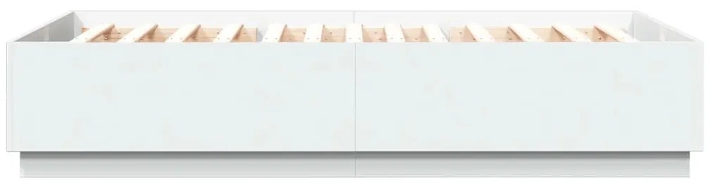 vidaXL Πλαίσιο Κρεβατιού Λευκό 160x200 εκ. Επεξεργασμένο Ξύλο