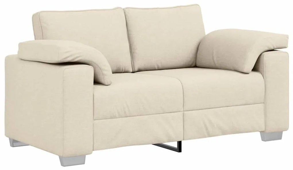 vidaXL Καναπές Μπεζ 160 x 77 x 82 εκ Ύφασμα μείγματος λινών