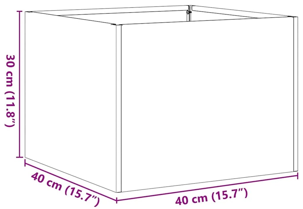 ΖΑΡΝΤΙΝΙΕΡΑ 40X40X30 ΕΚ. ΑΠΟ ΓΑΛΒΑΝΙΣΜΕΝΟ ΑΤΣΑΛΙ 860799