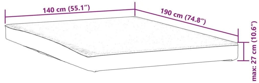 Προστατευτικό στρώματος Λευκό 140x190 εκ. Αδιάβροχο - Λευκό