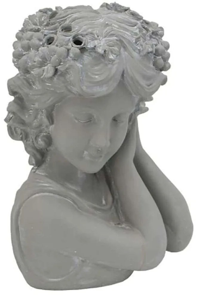 Διακοσμητική Προτομή SA60066 20x20x40cm Grey Artekko Ρητίνη