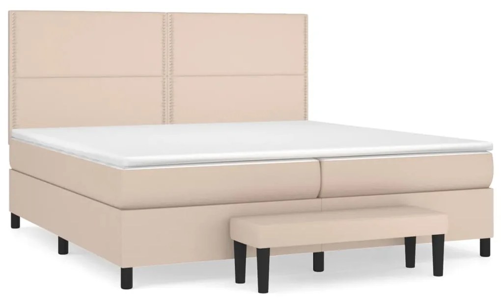 ΚΡΕΒΑΤΙ BOXSPRING ΜΕ ΣΤΡΩΜΑ ΚΑΠΟΥΤΣΙΝΟ 200X200ΕΚ.ΑΠΟ ΣΥΝΘ.ΔΕΡΜΑ 3137628