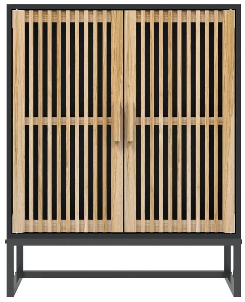 vidaXL Συρταριέρα Μαύρη 60 x 30 x 75 εκ. από Επεξεργασμένο Ξύλο