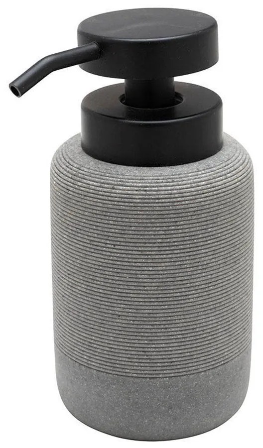 Δοχείο Κρεμοσάπουνου 300ml (Φ10.5x15) Estia Stone Grey 02-13370