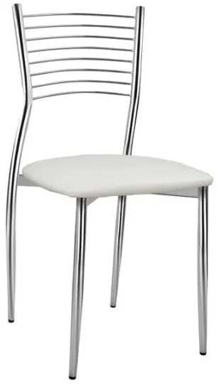 ΚΑΡΕΚΛΑ ELVIRA HM0025.01 ΜΕ ΚΑΘΙΣΜΑ ΑΠΟ ΛΕΥΚΟ PU 40X44X83 εκ