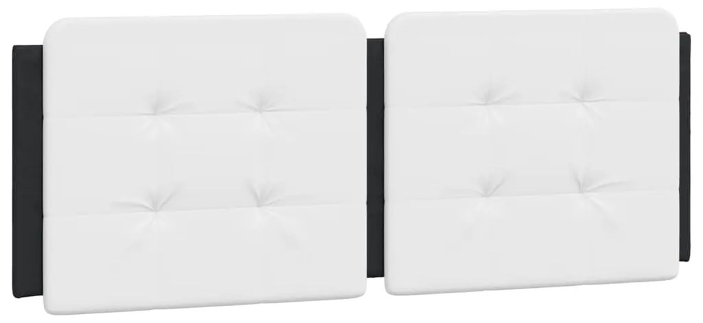 vidaXL Μαξιλάρι για Κεφαλάρι Zadar Λευκό/Μαύρο 140 εκ. από Συνθετικό Δέρμα