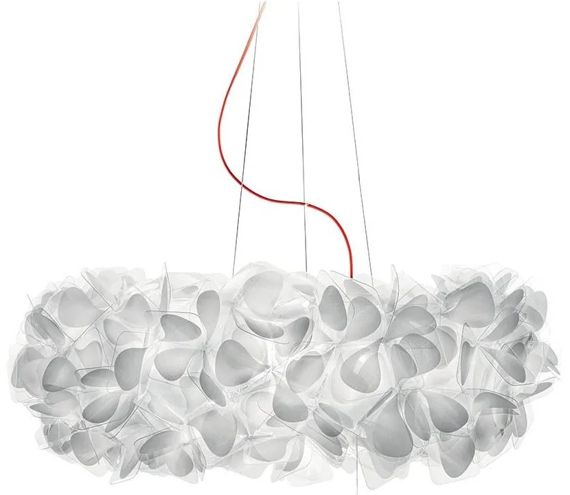 Φωτιστικό Οροφής Clizia 130 Mama Non Mama 130cm E27 15x12W White - Red Wire Slamp PC